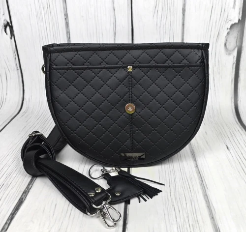 Baza torebki czarna pikowana