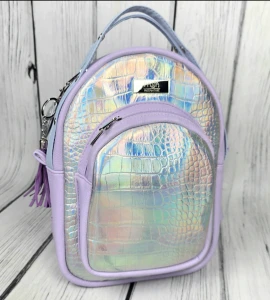  Plecak Kamila jasny fiolet silver holo