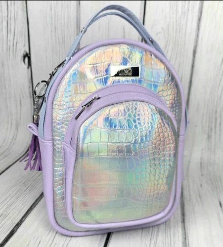  Plecak Kamila jasny fiolet silver holo