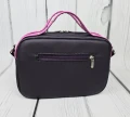 Torebka box mini ciemny fiolet z fuksją