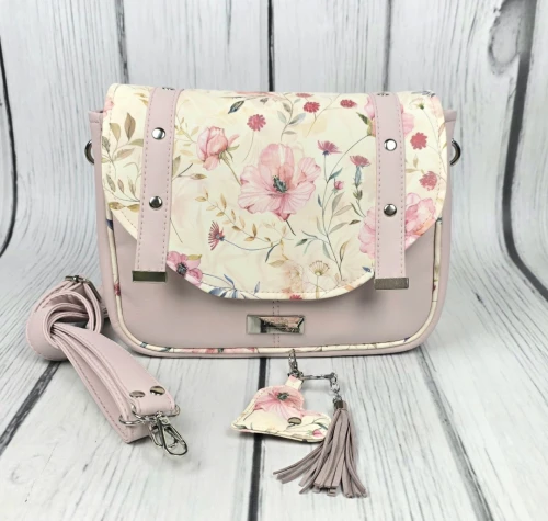 Torebka Filipina róż pudrowy rose flowers