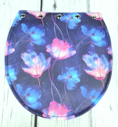 Klapka blue & fuchsia flowers