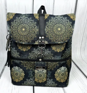  Plecak kurierski standard black mandala