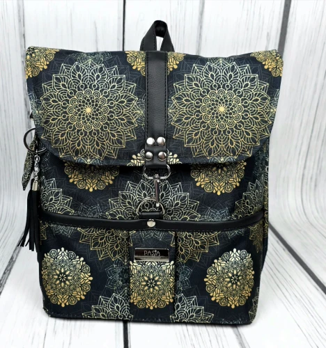  Plecak kurierski standard black mandala