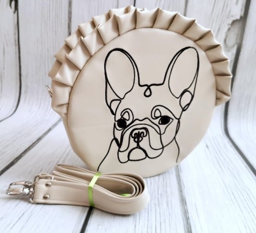 Torebka okrągła buldog