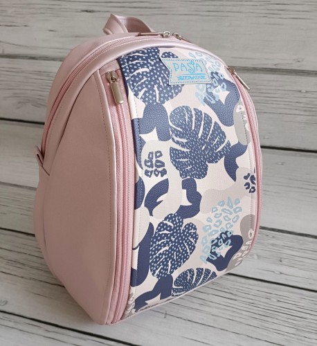 Plecak różowa monstera 