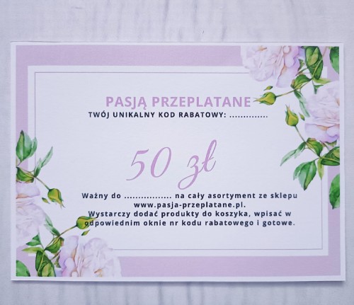  Bon podarunkowy 50 zł