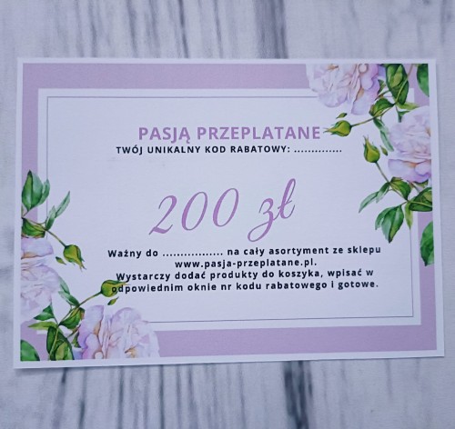  Bon podarunkowy 200 zł