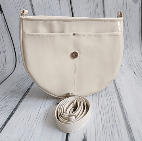 Baza torebki ecru lakier