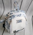  Plecak ornament niebieski z haftem kruka 