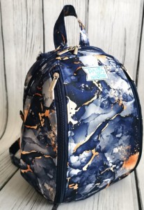 Plecak granat marmur 