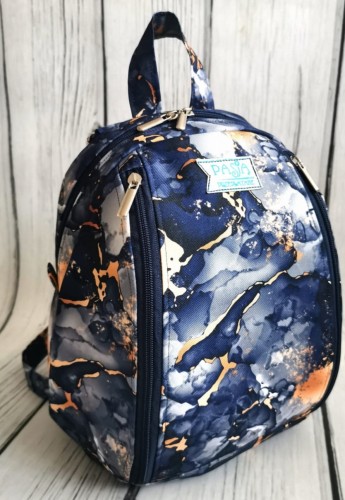 Plecak granat marmur 