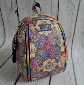 Plecak gold mandala ekoskóra 