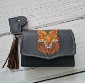  Portfel grafitowy z lisem M