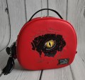 Torebka Hugo czerwona z haftem oka smoka