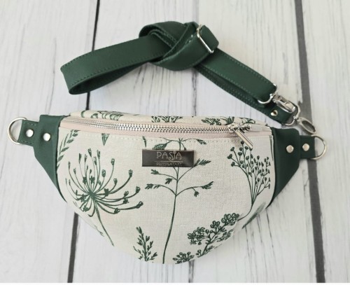 Nerka Len kwiaty zielone