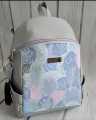 Plecak Abbey szare kwiaty