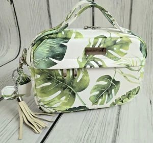 Torebka box mini monstera na białym