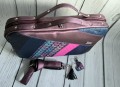 Torba na laptop fiolet patchwork 