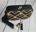 Torebka box geometric gold