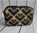 Torebka box geometric gold