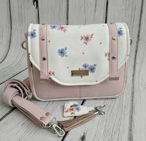 Torebka Filipina róż pudrowy kwiatuszki