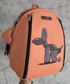  Plecak brzoskwinia z haftem pieska balonowego  