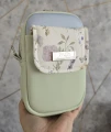 Torebka box telefon  łączka na pistacji