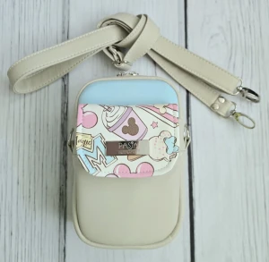 Torebka box telefon ecru milkshake