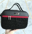Torebka box mini czarna panterka