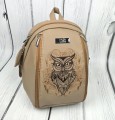  Plecak cappuccino z haftem sowy