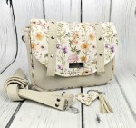 Torebka Filipina ecru zielona łączka