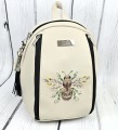  Plecak ecru z haftem pszczoły  L 