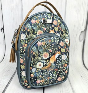  Plecak Kamila szmaragd z liskiem